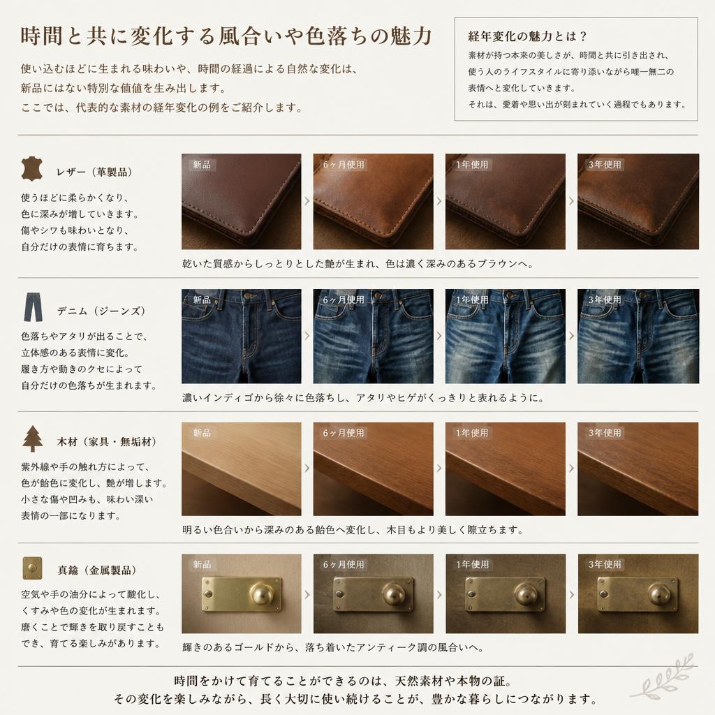デニムのカラーと風合い